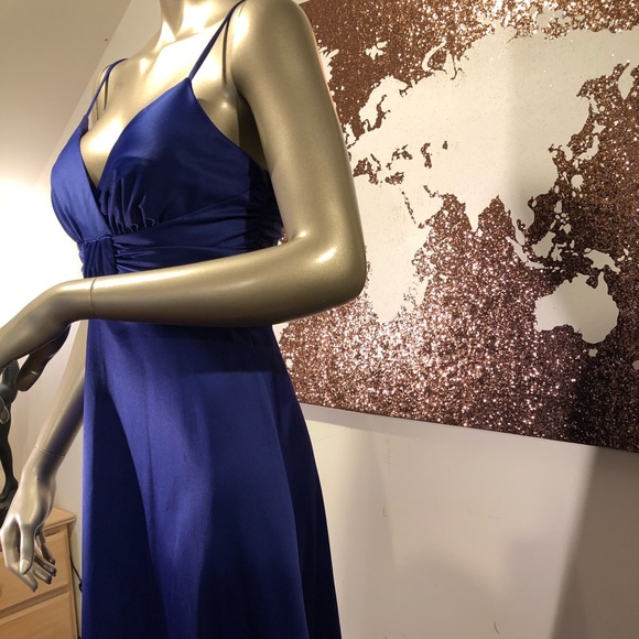 Donna Morgan Cobalt Blue Dress, sz 6 - Picture 2 of 6